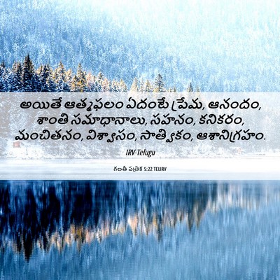 Picture 06 - గలతీ పత్రిక 5:22 TELIRV - అయితే ఆత్మఫలం - Bible Verse Picture