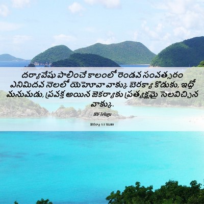 Picture 06 - జెకర్యా 1:1 TELIRV - దర్యావేషు పాలించే - Bible Verse Picture