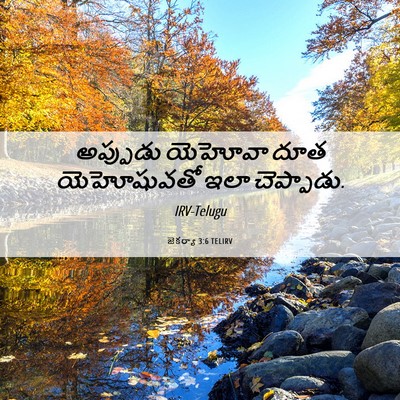 Picture 06 - జెకర్యా 3:6 TELIRV - అప్పుడు యెహోవా - Bible Verse Picture