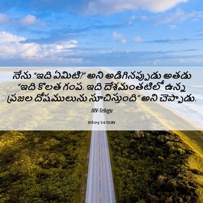 Picture 06 - జెకర్యా 5:6 TELIRV - నేను “ఇది ఏమిటి?” - Bible Verse Picture