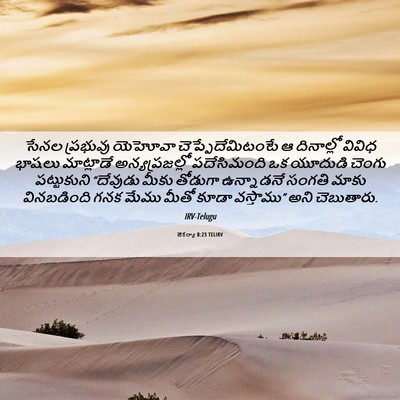 Picture 06 - జెకర్యా 8:23 TELIRV - సేనల ప్రభువు - Bible Verse Picture
