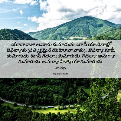 Picture 06 - జెఫన్యా 1:1 TELIRV - యూదారాజు ఆమోను - Bible Verse Picture