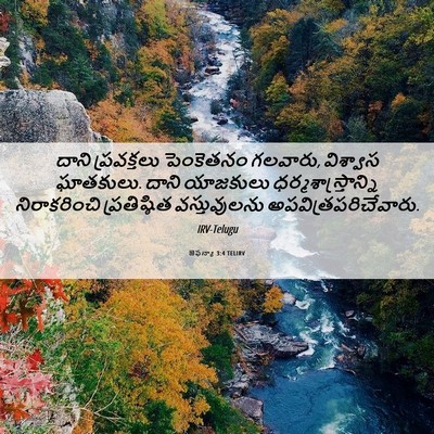 Picture 06 - జెఫన్యా 3:4 TELIRV - దాని ప్రవక్తలు - Bible Verse Picture