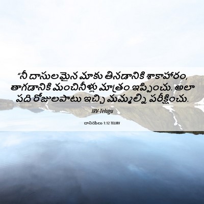 Picture 06 - దానియేలు 1:12 TELIRV - “నీ దాసులమైన మాకు - Bible Verse Picture