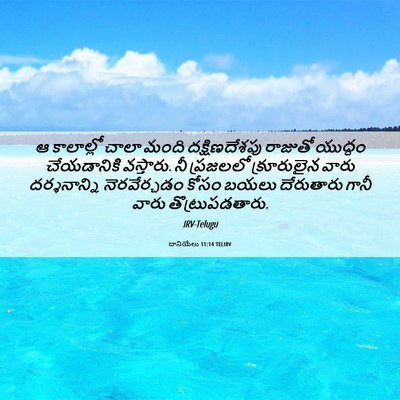 Picture 06 - దానియేలు 11:14 TELIRV - ఆ కాలాల్లో చాలా - Bible Verse Picture