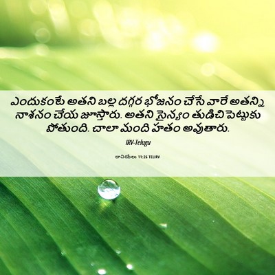 Picture 06 - దానియేలు 11:26 TELIRV - ఎందుకంటే అతని - Bible Verse Picture