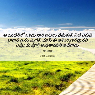 Picture 06 - దానియేలు 12:6 TELIRV - ఆ యిద్దరిలో ఒకడు - Bible Verse Picture