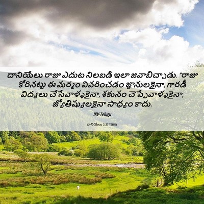 Picture 06 - దానియేలు 2:27 TELIRV - దానియేలు రాజు - Bible Verse Picture