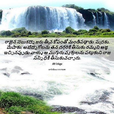 Picture 06 - దానియేలు 3:13 TELIRV - రాజైన - Bible Verse Picture