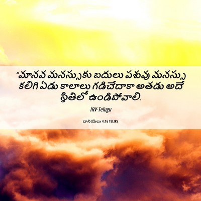Picture 06 - దానియేలు 4:16 TELIRV - “మానవ మనస్సుకు - Bible Verse Picture