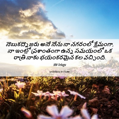 Picture 06 - దానియేలు 4:4 TELIRV - నెబుకద్నెజరు అనే - Bible Verse Picture