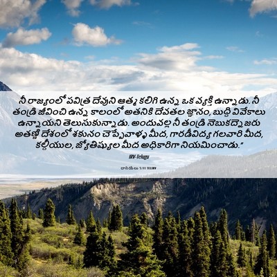 Picture 06 - దానియేలు 5:11 TELIRV - నీ రాజ్యంలో - Bible Verse Picture