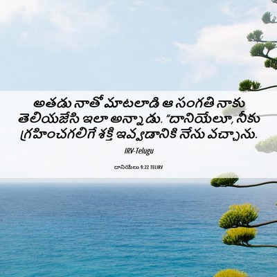 Picture 06 - దానియేలు 9:22 TELIRV - అతడు నాతో మాటలాడి - Bible Verse Picture