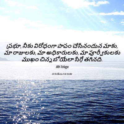 Picture 06 - దానియేలు 9:8 TELIRV - ప్రభూ, నీకు - Bible Verse Picture