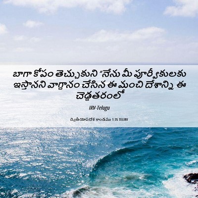 Picture 06 - ద్వితీయోపదేశ కాండము 1:35 TELIRV - బాగా కోపం - Bible Verse Picture
