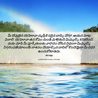 Picture 06 - ద్వితీయోపదేశ కాండము 13:18 TELIRV - మీ దేవుడైన యెహోవా - Bible Verse Picture