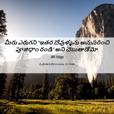 Picture 06 - ద్వితీయోపదేశ కాండము 13:2 TELIRV - మీరు ఎరుగని “ఇతర - Bible Verse Picture