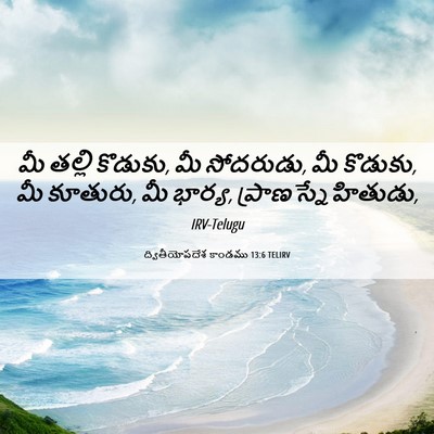 Picture 06 - ద్వితీయోపదేశ కాండము 13:6 TELIRV - మీ తల్లి కొడుకు, మీ - Bible Verse Picture