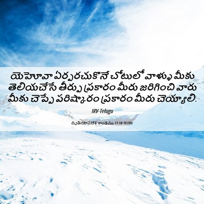 Picture 06 - ద్వితీయోపదేశ కాండము 17:10 TELIRV - యెహోవా - Bible Verse Picture