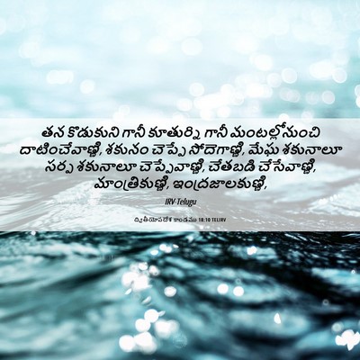 Picture 06 - ద్వితీయోపదేశ కాండము 18:10 TELIRV - తన కొడుకుని గానీ - Bible Verse Picture