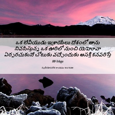 Picture 06 - ద్వితీయోపదేశ కాండము 18:6 TELIRV - ఒక లేవీయుడు - Bible Verse Picture