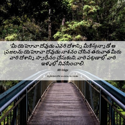 Picture 06 - ద్వితీయోపదేశ కాండము 19:1 TELIRV - “మీ యెహోవా దేవుడు - Bible Verse Picture