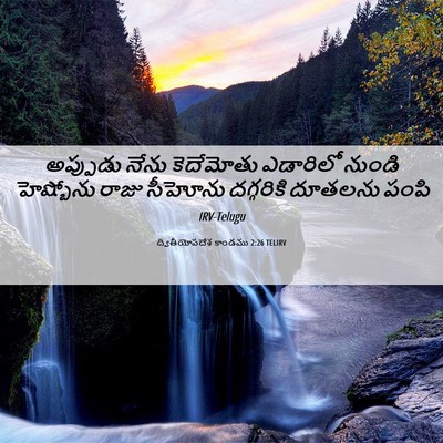 Picture 06 - ద్వితీయోపదేశ కాండము 2:26 TELIRV - అప్పుడు నేను - Bible Verse Picture