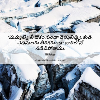 Picture 06 - ద్వితీయోపదేశ కాండము 2:27 TELIRV - “మమ్మల్ని నీ దేశం - Bible Verse Picture