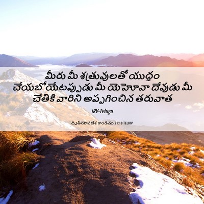 Picture 06 - ద్వితీయోపదేశ కాండము 21:10 TELIRV - మీరు మీ - Bible Verse Picture