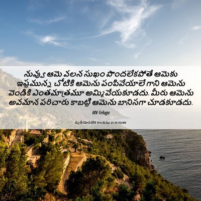 Picture 06 - ద్వితీయోపదేశ కాండము 21:14 TELIRV - నువ్వు ఆమె వలన - Bible Verse Picture