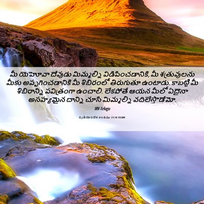 Picture 06 - ద్వితీయోపదేశ కాండము 23:14 TELIRV - మీ యెహోవా దేవుడు - Bible Verse Picture
