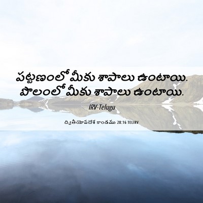 Picture 06 - ద్వితీయోపదేశ కాండము 28:16 TELIRV - పట్టణంలో మీకు - Bible Verse Picture