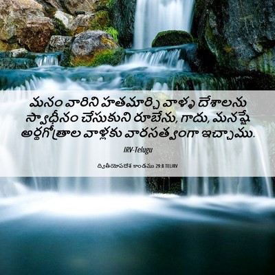 Picture 06 - ద్వితీయోపదేశ కాండము 29:8 TELIRV - మనం వారిని - Bible Verse Picture