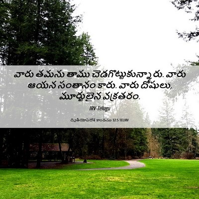 Picture 06 - ద్వితీయోపదేశ కాండము 32:5 TELIRV - వారు తమను తాము - Bible Verse Picture