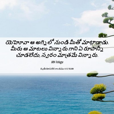 Picture 06 - ద్వితీయోపదేశ కాండము 4:12 TELIRV - యెహోవా ఆ అగ్నిలో - Bible Verse Picture