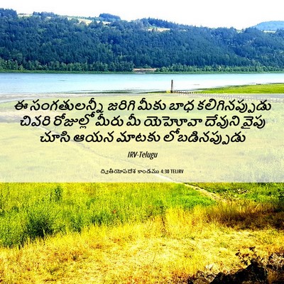 Picture 06 - ద్వితీయోపదేశ కాండము 4:30 TELIRV - ఈ సంగతులన్నీ - Bible Verse Picture