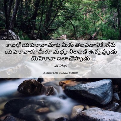 Picture 06 - ద్వితీయోపదేశ కాండము 5:5 TELIRV - కాబట్టి యెహోవా - Bible Verse Picture