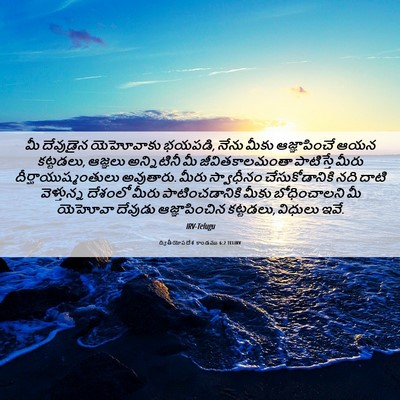 Picture 06 - ద్వితీయోపదేశ కాండము 6:2 TELIRV - మీ దేవుడైన - Bible Verse Picture