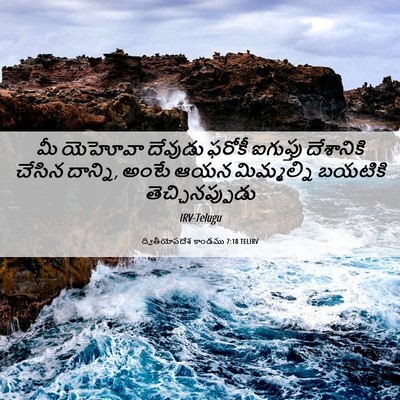 Picture 06 - ద్వితీయోపదేశ కాండము 7:18 TELIRV - మీ యెహోవా దేవుడు - Bible Verse Picture