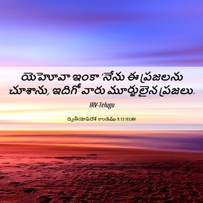 Picture 06 - ద్వితీయోపదేశ కాండము 9:13 TELIRV - యెహోవా ఇంకా ‘నేను - Bible Verse Picture