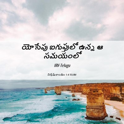Picture 06 - నిర్గమకాండం 1:4 TELIRV - యోసేపు ఐగుప్తులో - Bible Verse Picture