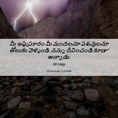 Picture 06 - నిర్గమకాండం 12:32 TELIRV - మీ ఇష్టప్రకారం మీ - Bible Verse Picture