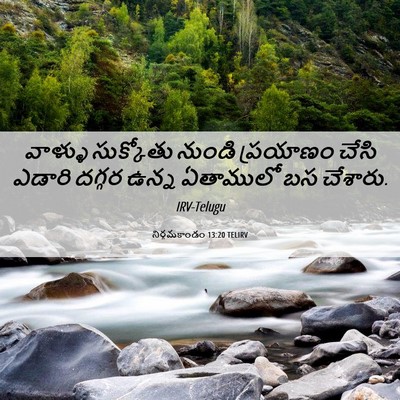 Picture 06 - నిర్గమకాండం 13:20 TELIRV - వాళ్ళు సుక్కోతు - Bible Verse Picture