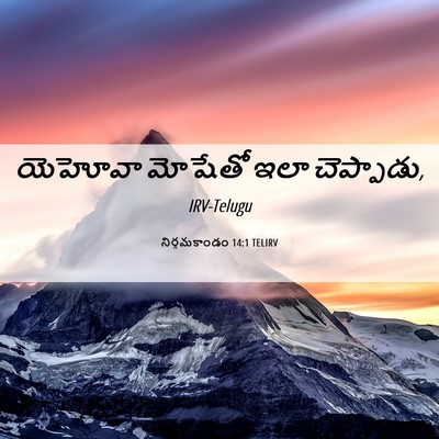 Picture 06 - నిర్గమకాండం 14:1 TELIRV - యెహోవా మోషేతో ఇలా - Bible Verse Picture
