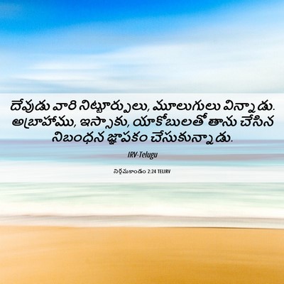 Picture 06 - నిర్గమకాండం 2:24 TELIRV - దేవుడు వారి - Bible Verse Picture