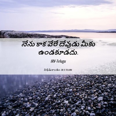 Picture 06 - నిర్గమకాండం 20:3 TELIRV - నేను కాక వేరే - Bible Verse Picture