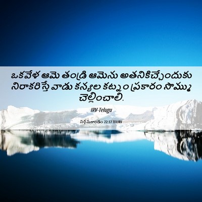 Picture 06 - నిర్గమకాండం 22:17 TELIRV - ఒకవేళ ఆమె తండ్రి - Bible Verse Picture