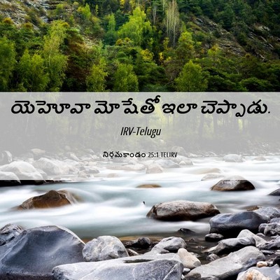 Picture 06 - నిర్గమకాండం 25:1 TELIRV - యెహోవా మోషేతో ఇలా - Bible Verse Picture