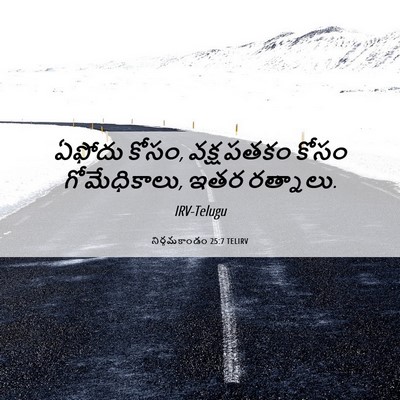 Picture 06 - నిర్గమకాండం 25:7 TELIRV - ఏఫోదు కోసం, వక్ష - Bible Verse Picture