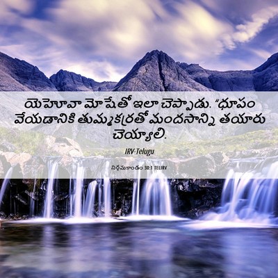 Picture 06 - నిర్గమకాండం 30:1 TELIRV - యెహోవా మోషేతో ఇలా - Bible Verse Picture